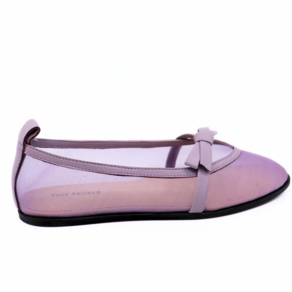 new Free People Mesh Mania Bow Flats 256 3T2 - Picture 6 of 9